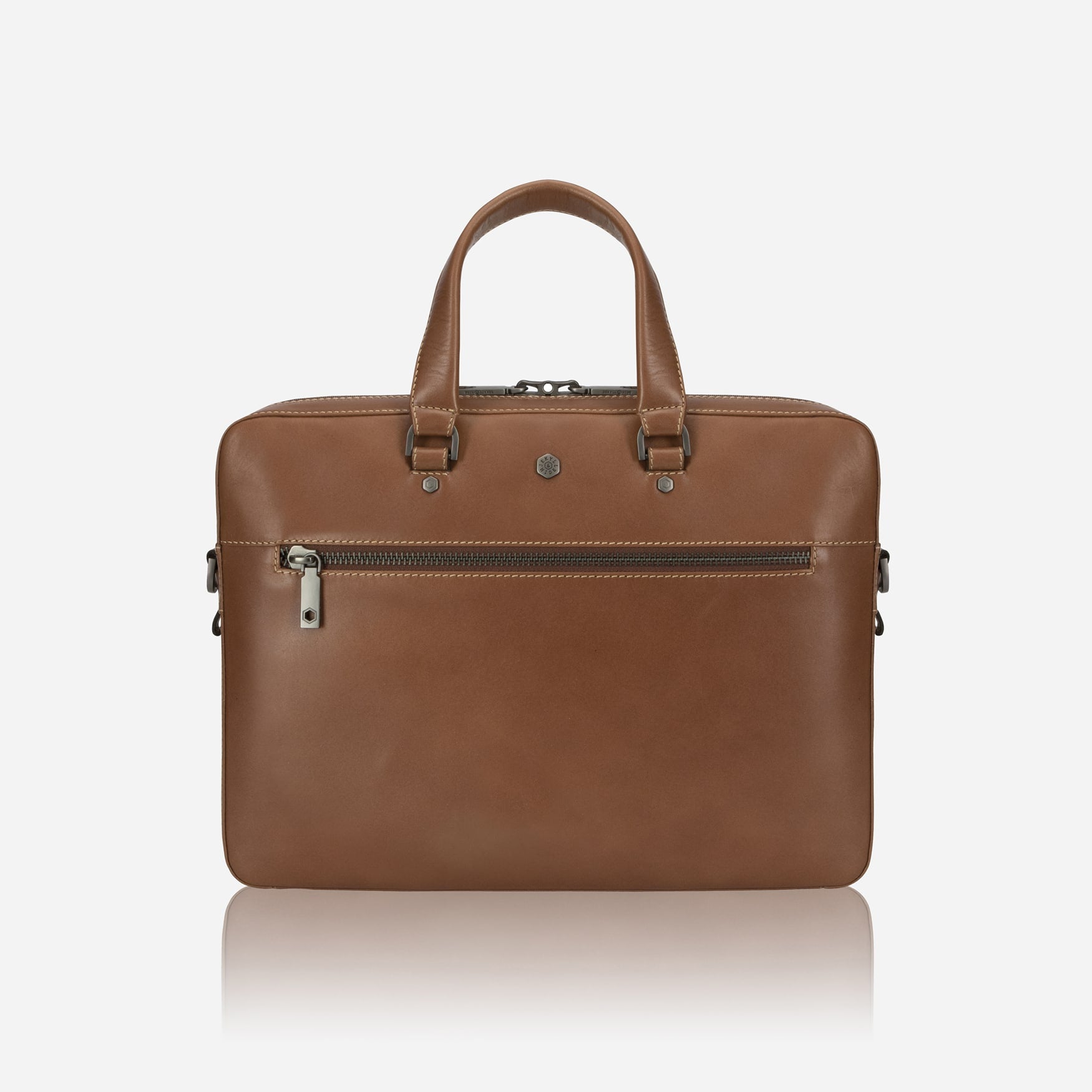 Slim Zip Top Briefcase
