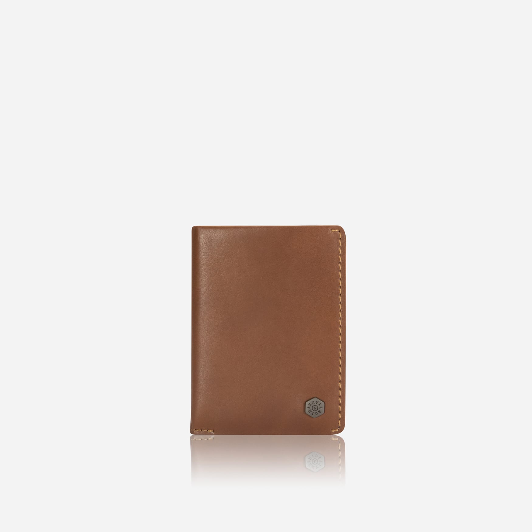 Slim Elasticated Card Holder, Tan