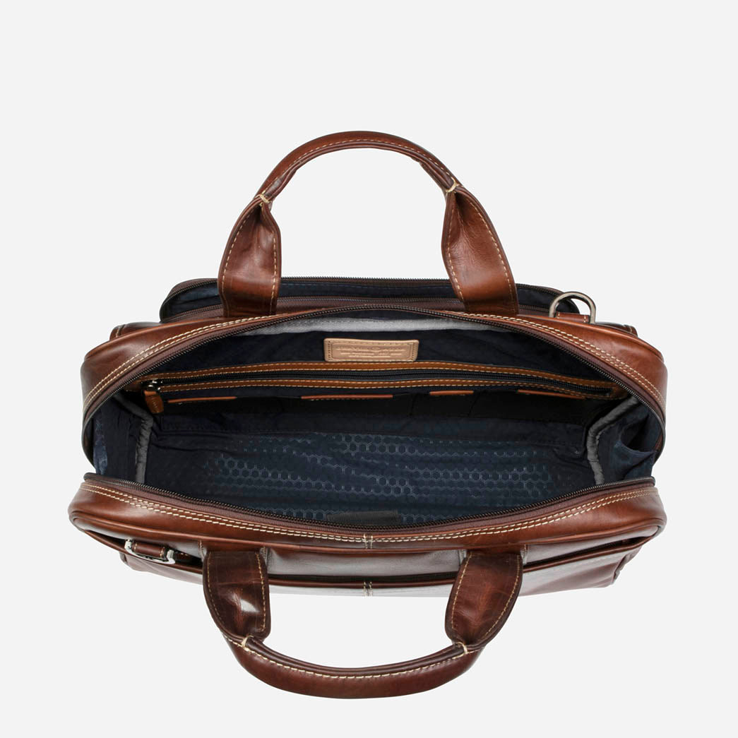 Large Multi Compartment Briefcase