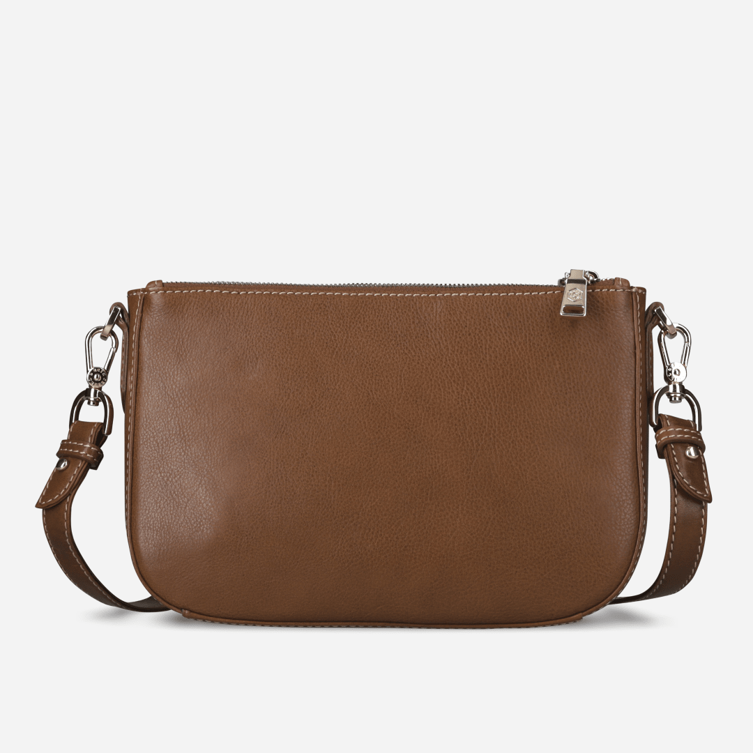 Paris Crossbody 3-Compartment, Tan