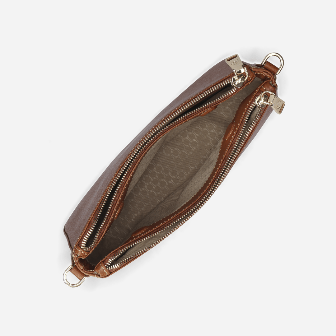 Paris Crossbody 3-Compartment, Tan