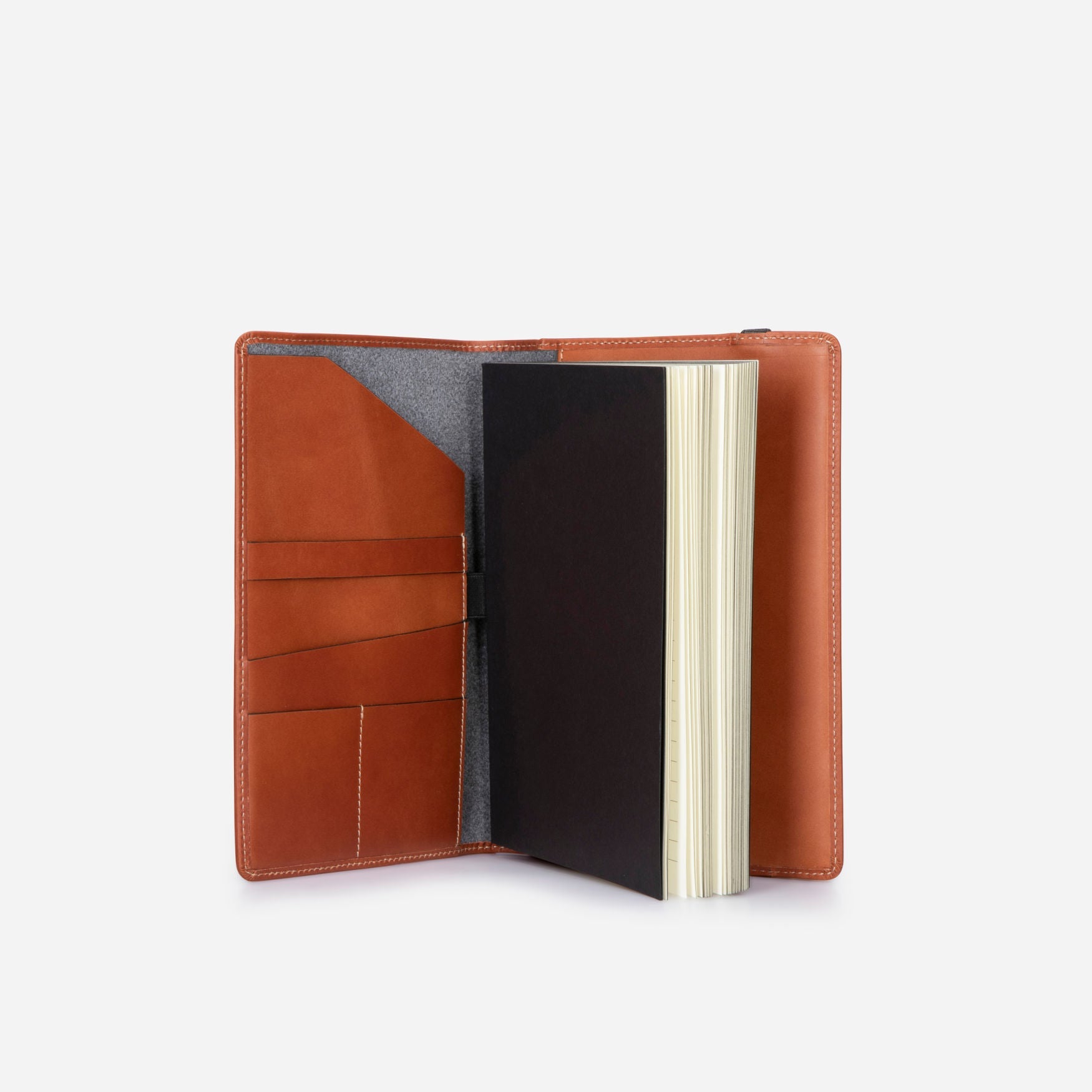 Leather A5 Notebook Cover, Tan