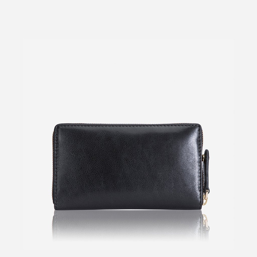 Medium Zip around Purse, Black Purse Zulu - Jekyll and Hide Australia