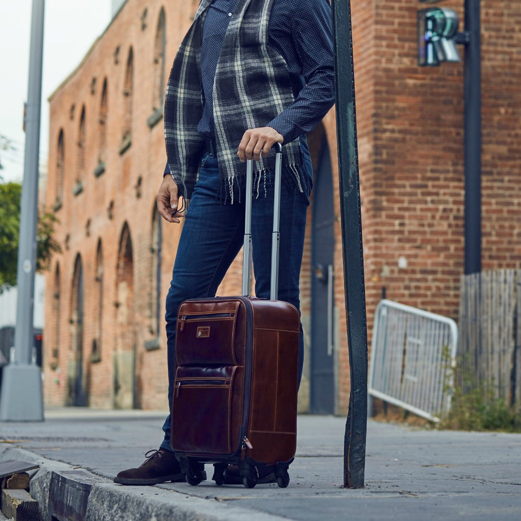 4 Wheel Cabin Trolley 50cm, Tobacco Cabin Trolley Oxford - Jekyll and Hide Australia