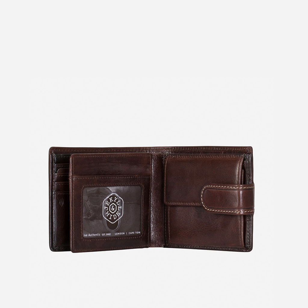 Bifold Wallet With Coin And ID Window Bi Fold Wallet Oxford    - Jekyll and Hide Australia