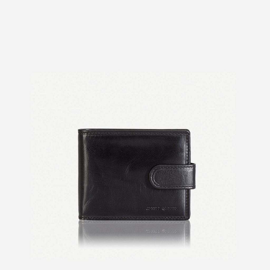 Bifold Wallet With Coin And Tab Closure Bi Fold Wallet Oxford Black 2791  - Jekyll and Hide Australia