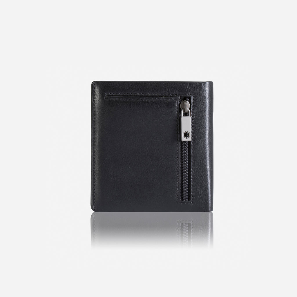 Slim Bifold Card Holder With Coin, Soft Black Wallet Monaco - Jekyll and Hide Australia