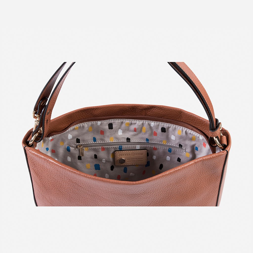 Large Crossbody, Nut Cross body organiser Capri - Jekyll and Hide Australia