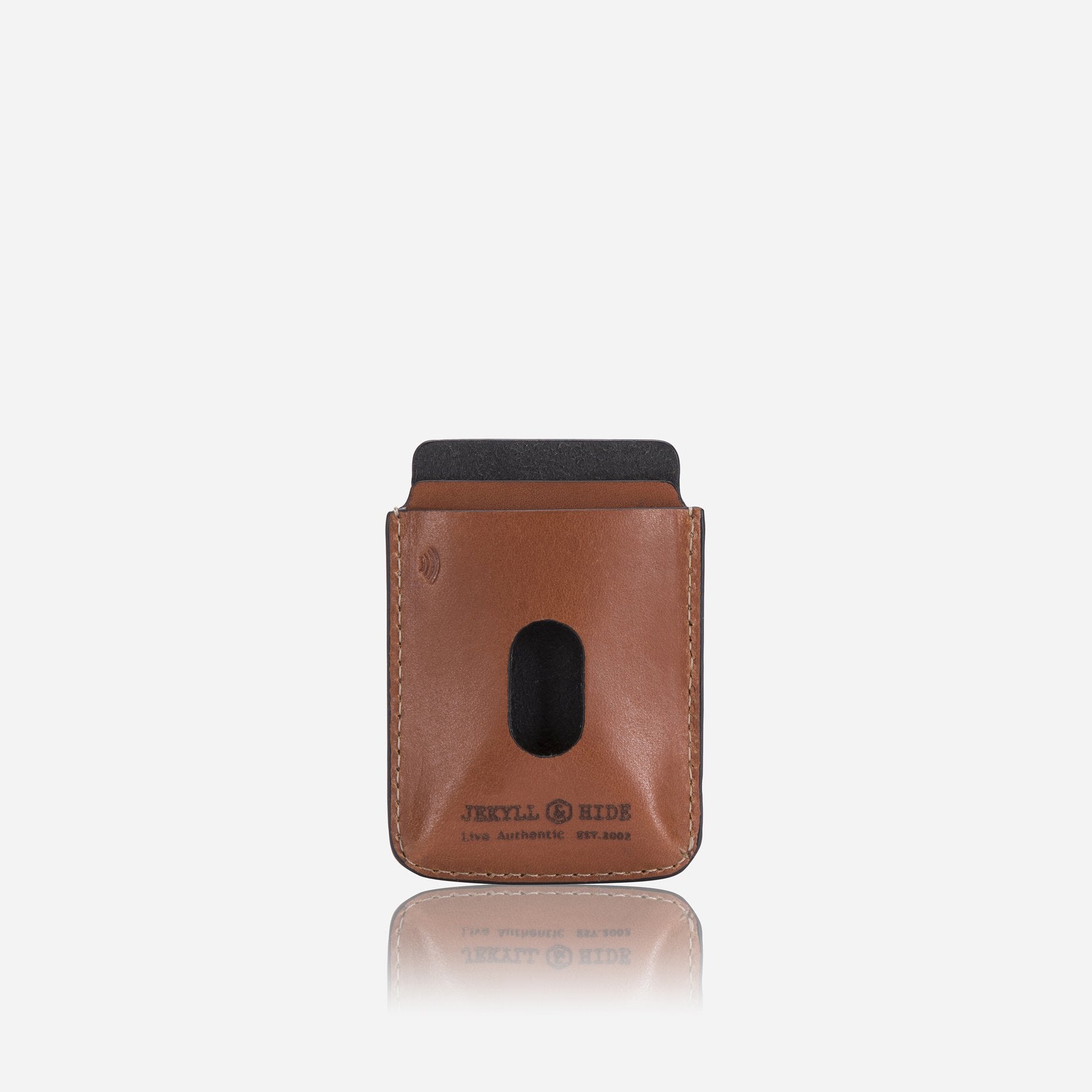 Compact Card Holder, Tan Card Holder ROMA    - Jekyll and Hide Australia