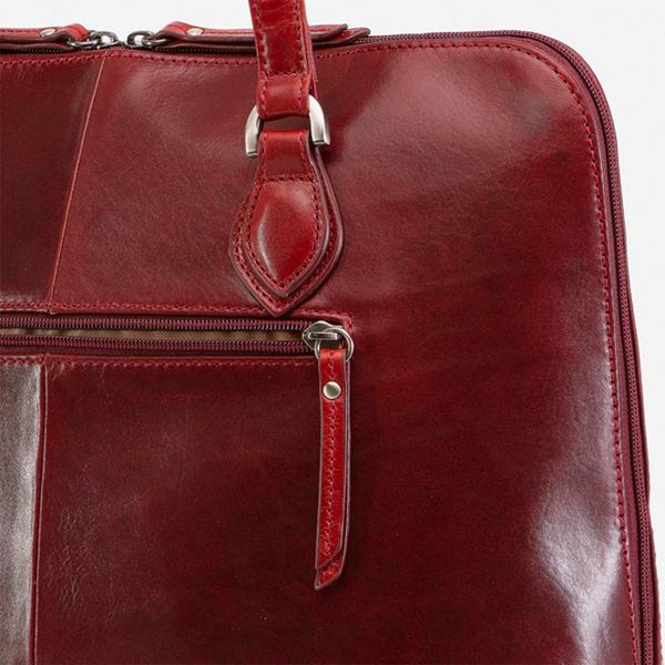 Medium Leather Laptop Handbag, Rust Business Shopper Oxford - Jekyll and Hide Australia