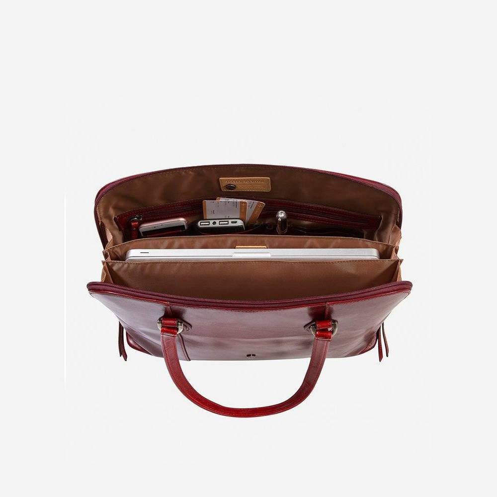 Medium Leather Laptop Handbag, Rust Business Shopper Oxford - Jekyll and Hide Australia