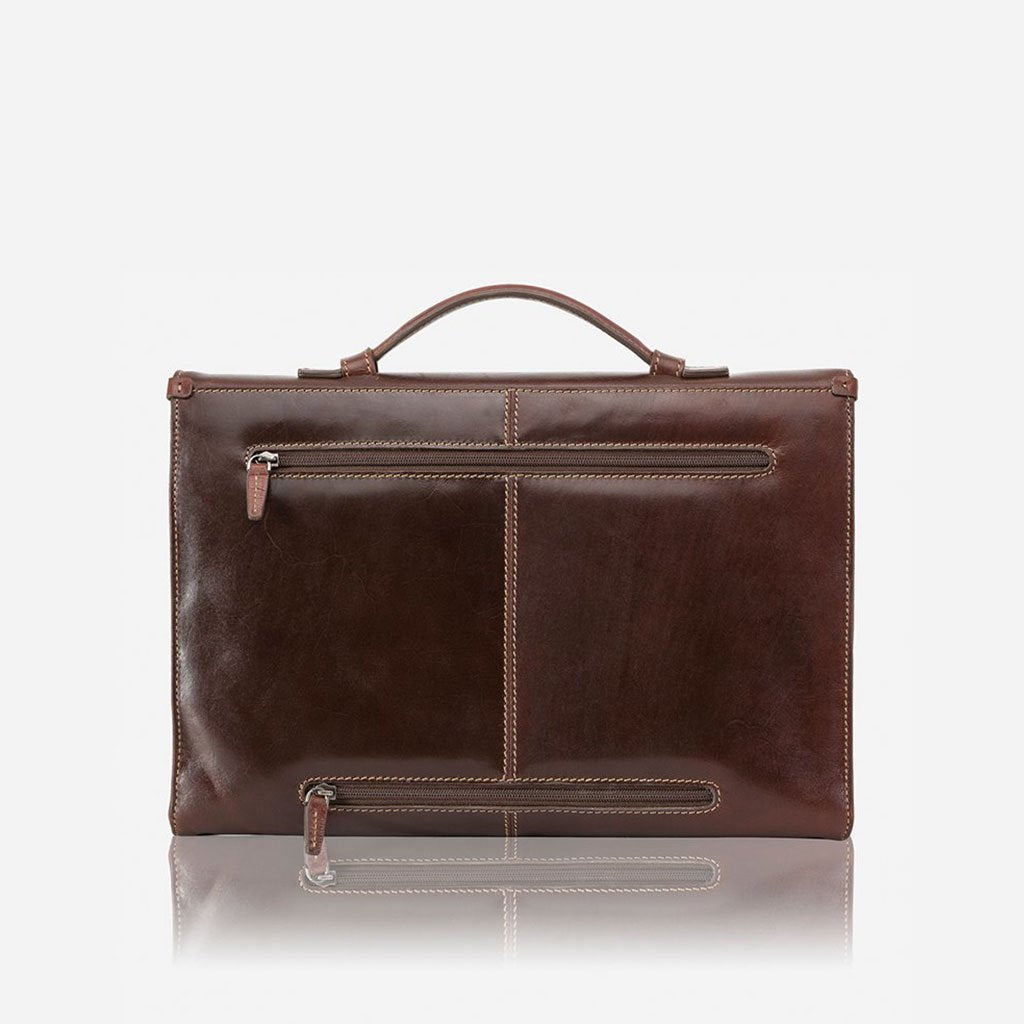 Extra Slim Business Briefcase Laptop Brief Oxford    - Jekyll and Hide Australia