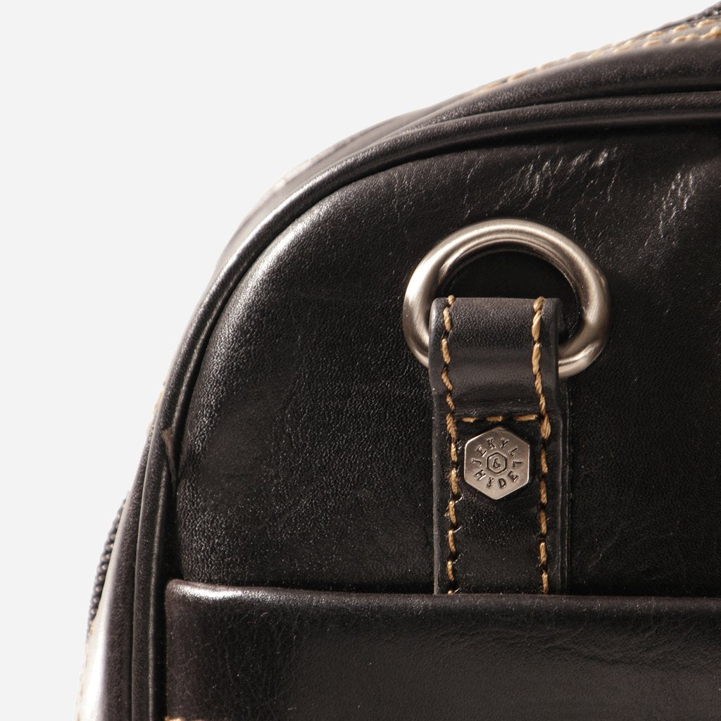 Large Multi Compartment Briefcase, Black Laptop Brief Oxford - Jekyll and Hide Australia