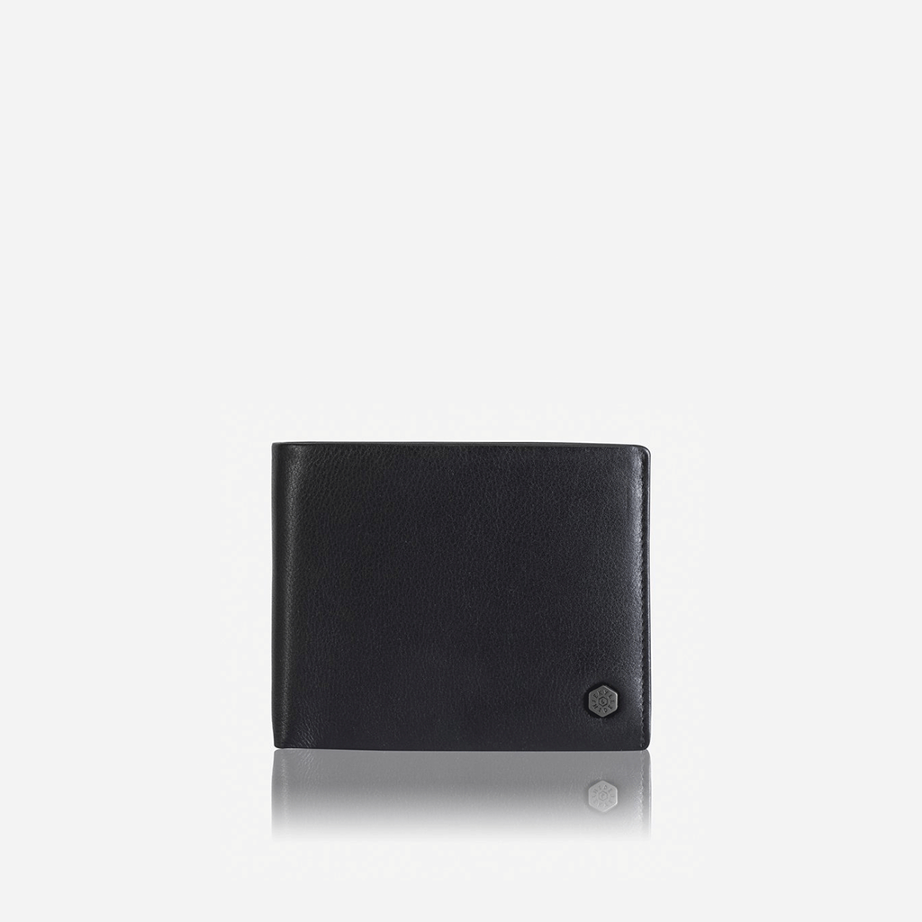 Large Billfold Wallet With Coin, Soft Black Card & Note Holders Monaco - Jekyll and Hide Australia