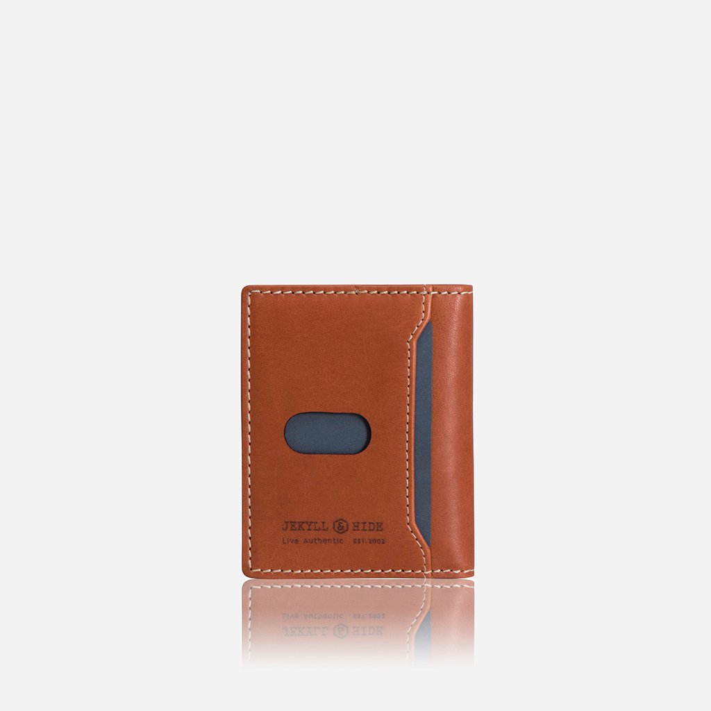 Slim Bifold Card Holder, Tan Wallet ROMA - Jekyll and Hide Australia