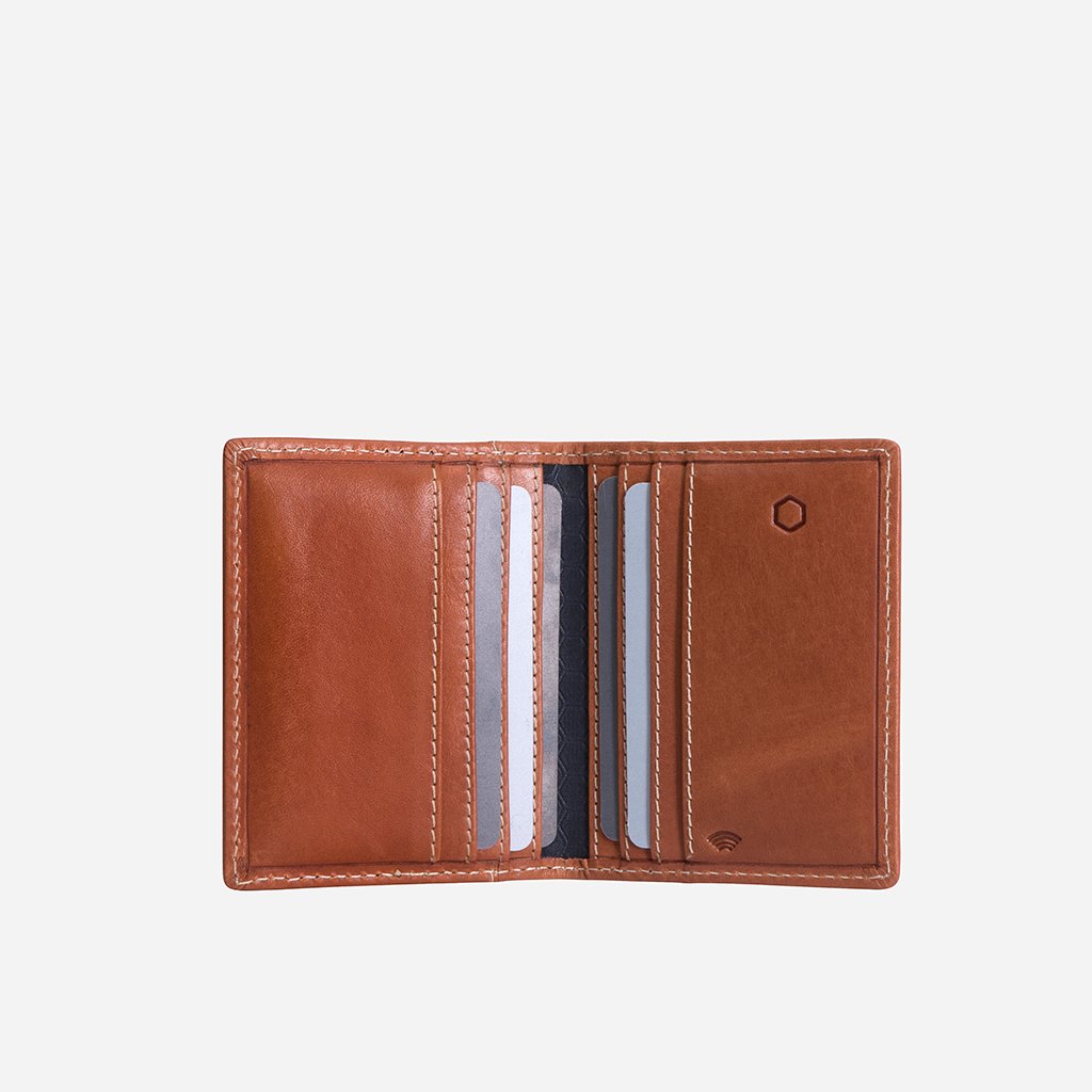 Slim Bifold Card Holder, Tan Wallet ROMA - Jekyll and Hide Australia