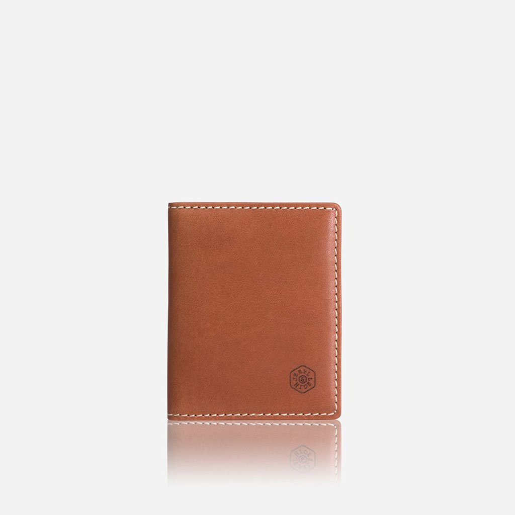 Slim Bifold Card Holder, Tan Wallet ROMA - Jekyll and Hide Australia