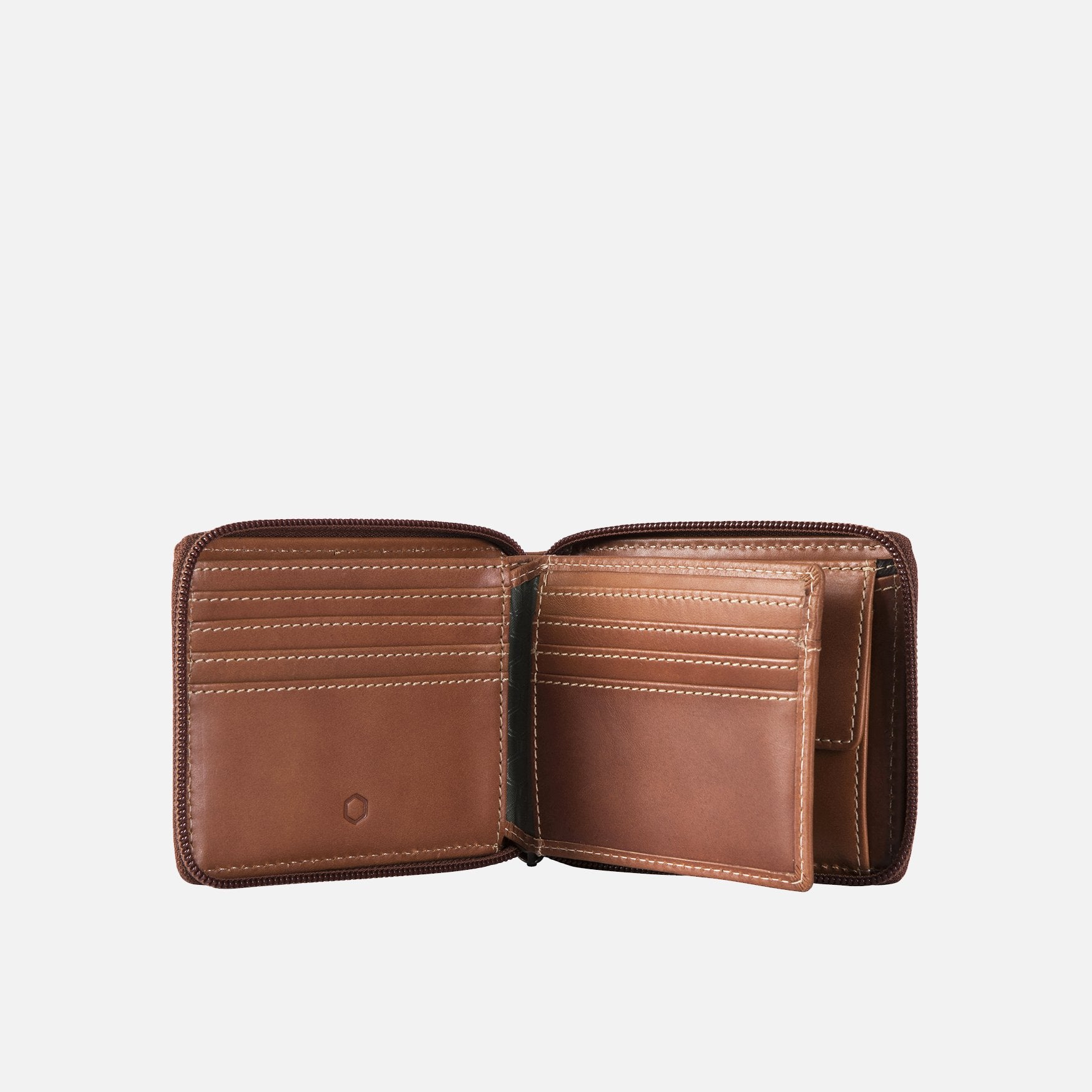 Large Zip Around Wallet With Coin, Clay Card & Note Holders Texas - Jekyll and Hide Australia