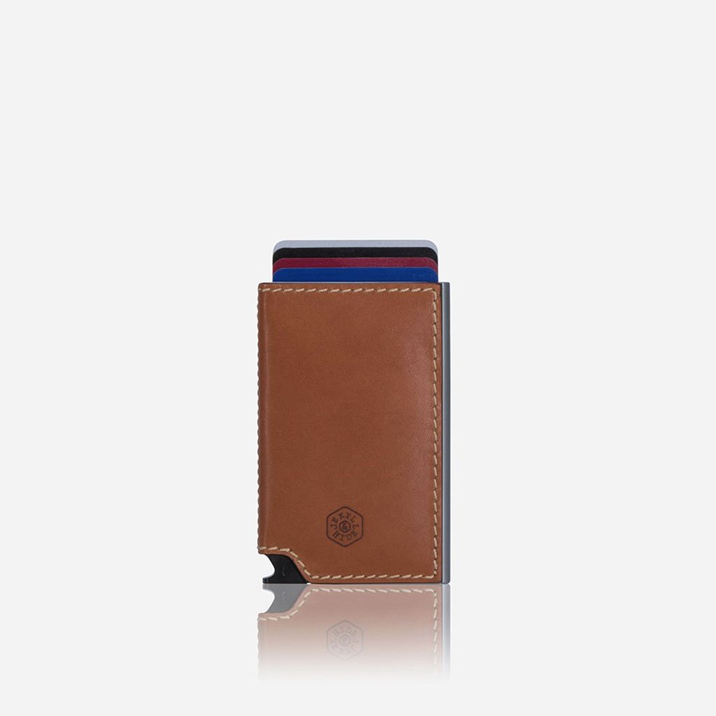 Slim Card Slide Wallet, Tan Wallet ROMA - Jekyll and Hide Australia