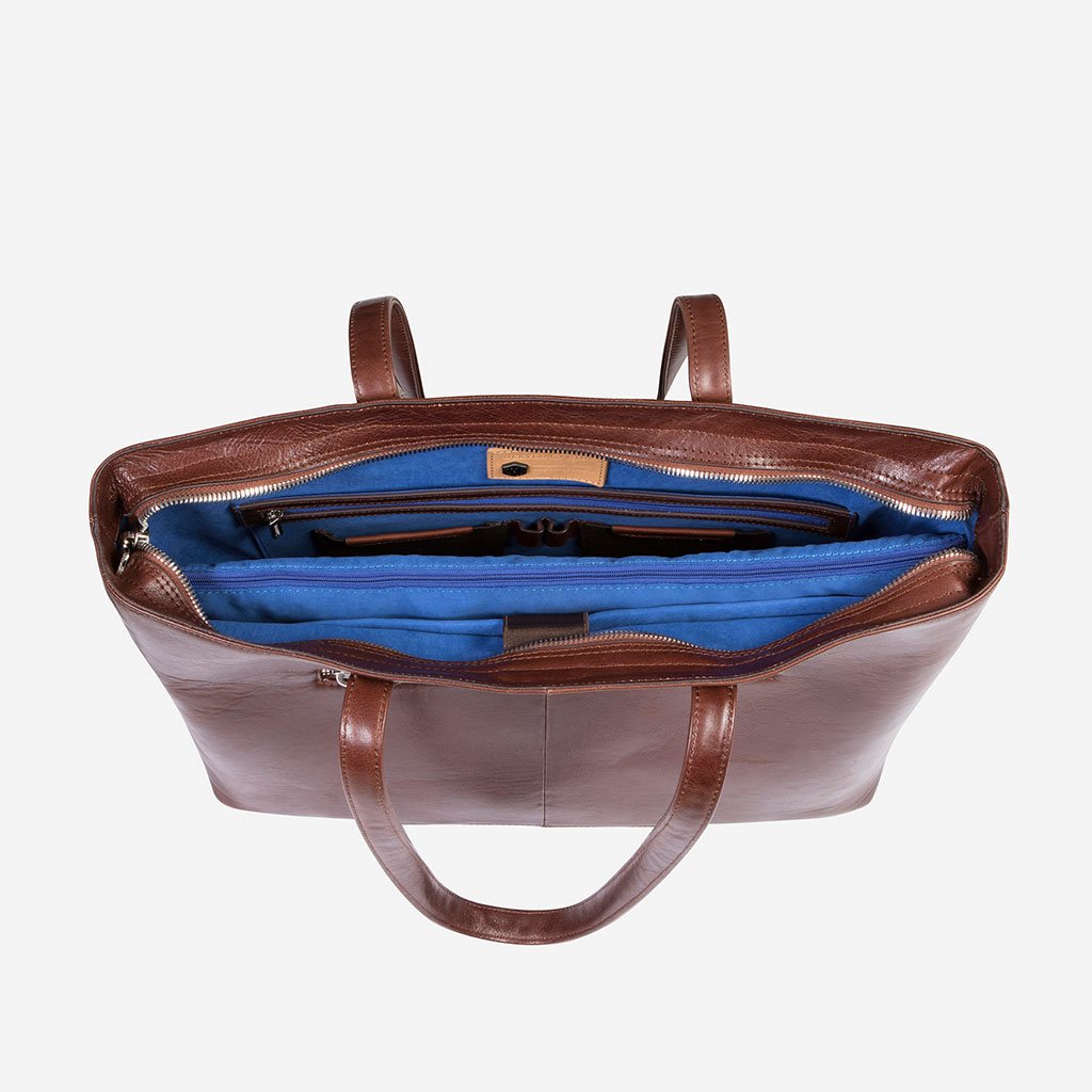 Large Ladies Laptop Shopper, Burgundy Ladies Business MADRID - Jekyll and Hide Australia