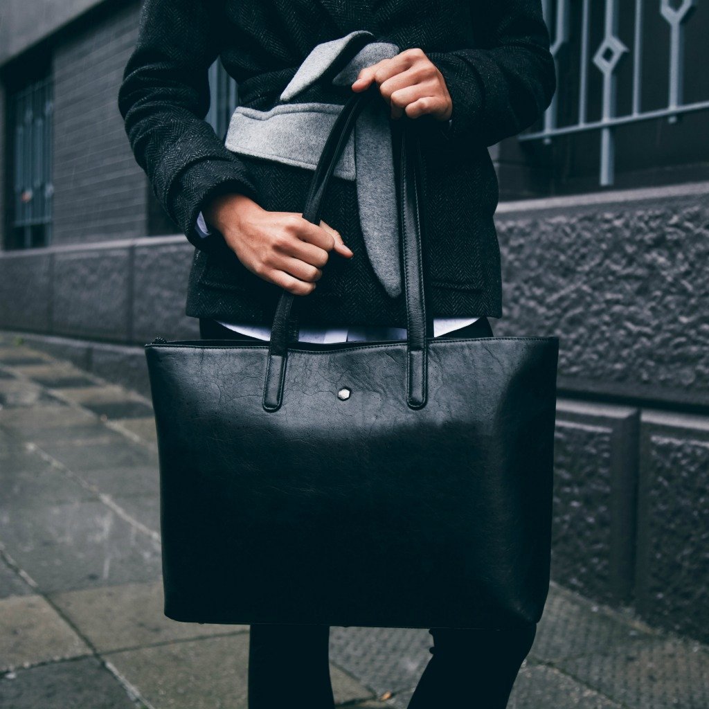 Large Ladies Laptop Shopper, Black Business Shopper Madrid - Jekyll and Hide Australia