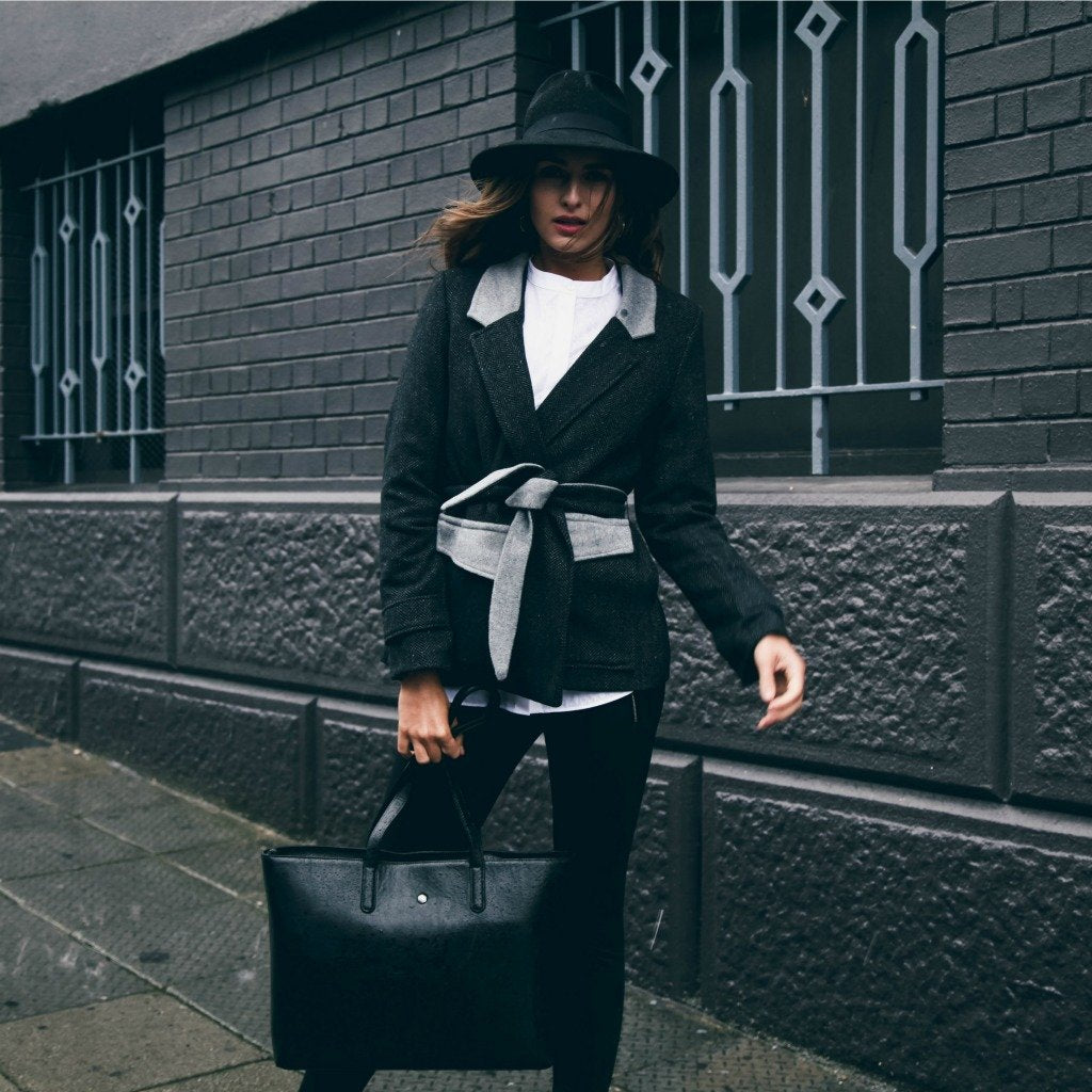 Large Ladies Laptop Shopper, Black Business Shopper Madrid - Jekyll and Hide Australia