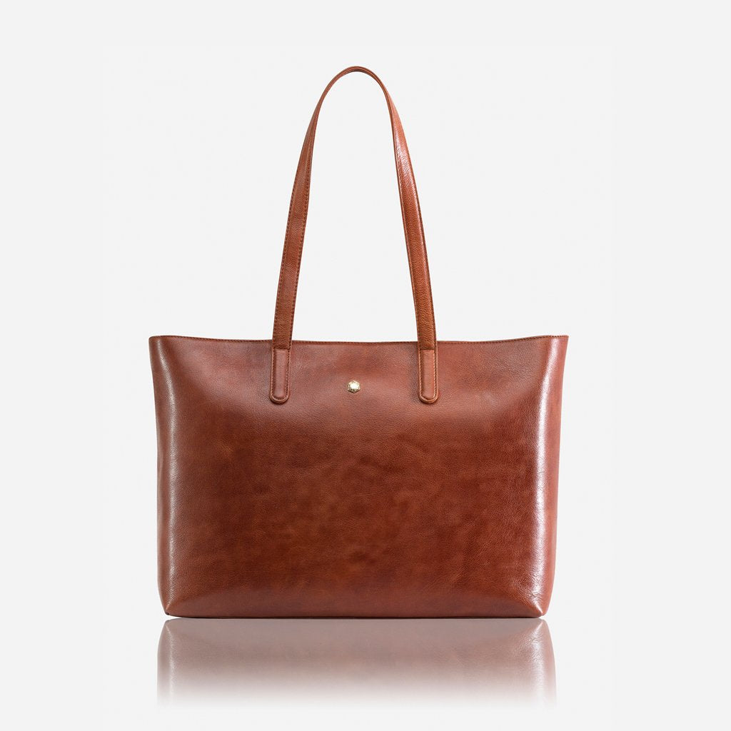 Large Ladies Laptop Shopper, Tan Business Shopper Madrid 6336 Tan  - Jekyll and Hide Australia