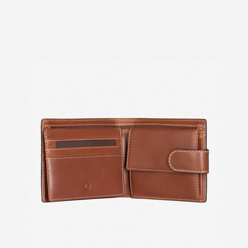 Large Bifold Wallet With Coin , Clay Bi Fold Wallet Texas    - Jekyll and Hide Australia