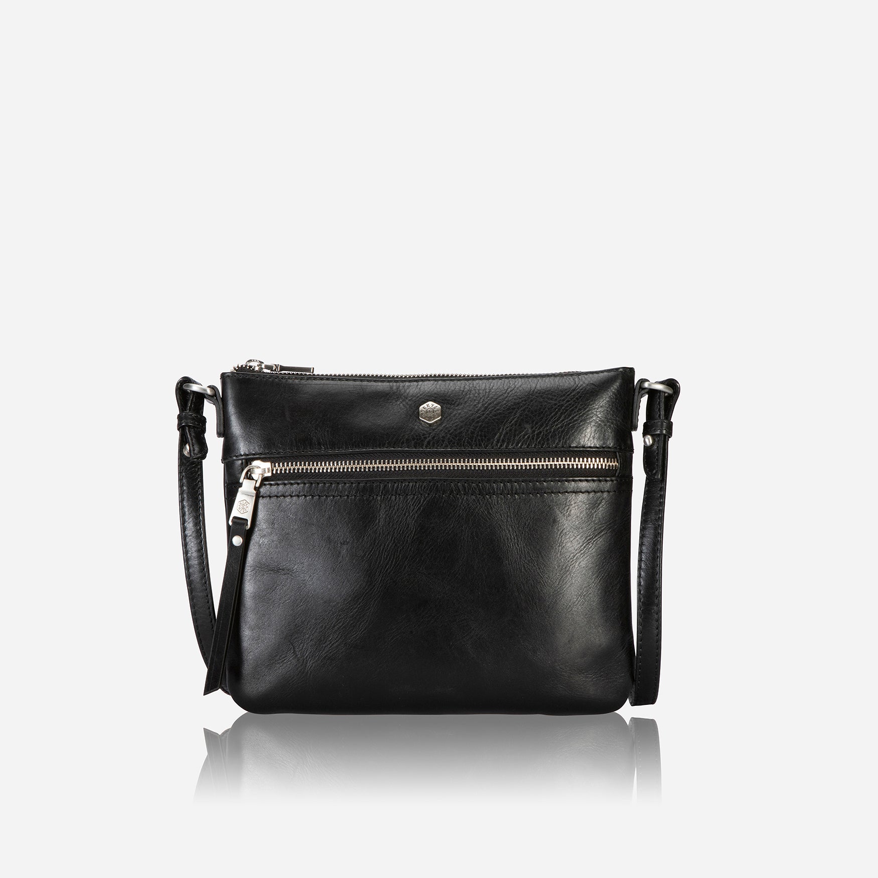 Ladies Crossbody, Black Cross body organiser Osaka - Jekyll and Hide Australia