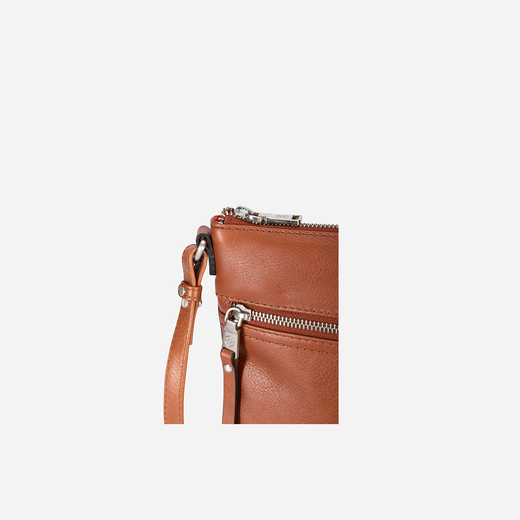 Ladies Crossbody Bag, Tan Cross body organiser Osaka - Jekyll and Hide Australia