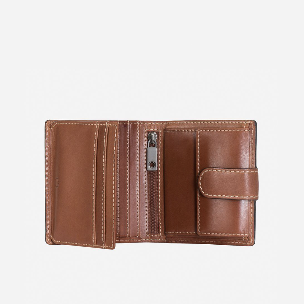 Tri Fold Wallet With Coin And Tab, Clay Bi Fold Wallet Texas    - Jekyll and Hide Australia