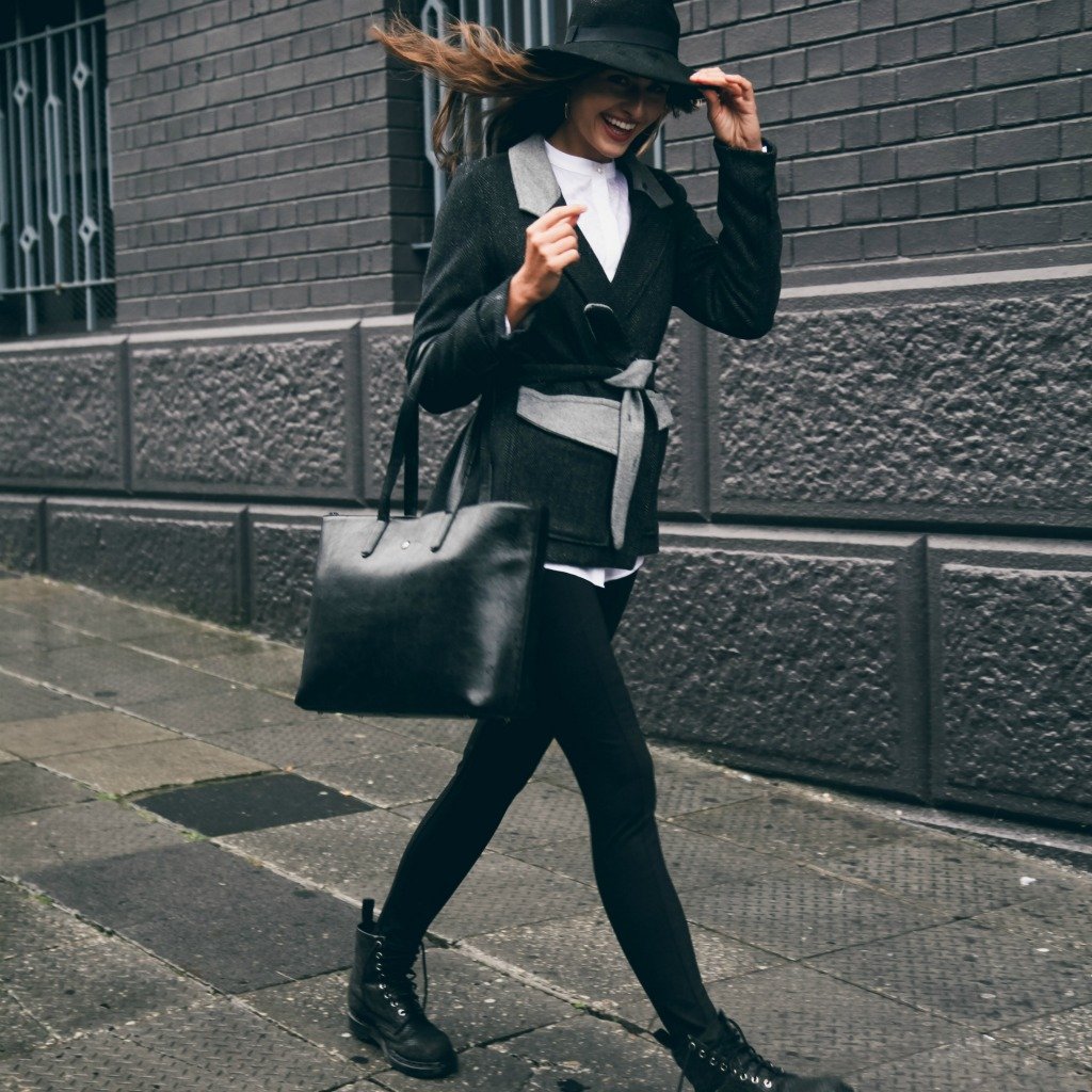 Large Ladies Laptop Shopper, Black Business Shopper Madrid - Jekyll and Hide Australia
