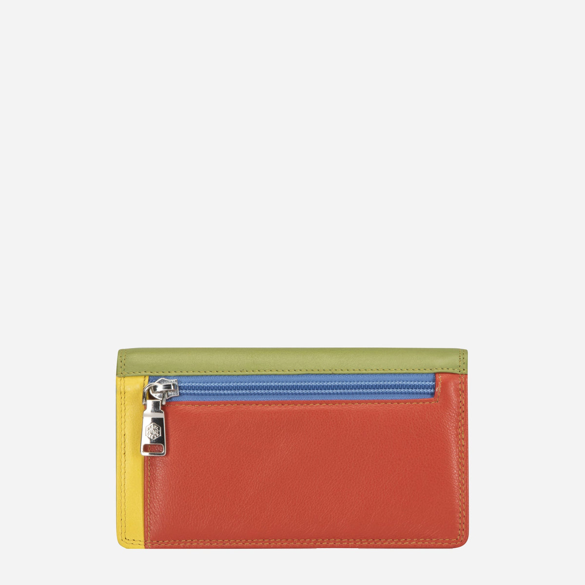 Back of the Pacific Large Purse with an orange zip coin pocket