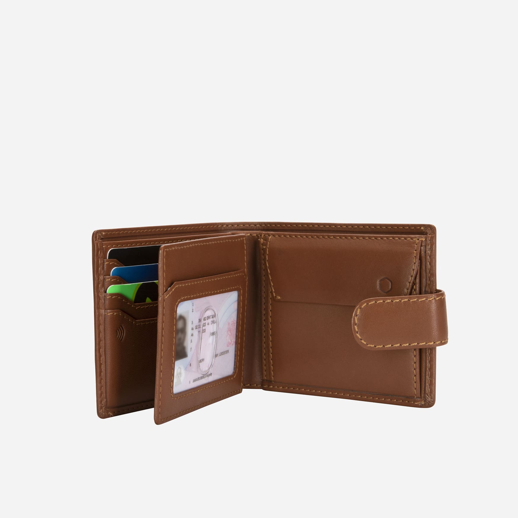 Bifold Wallet With Coin And ID Window