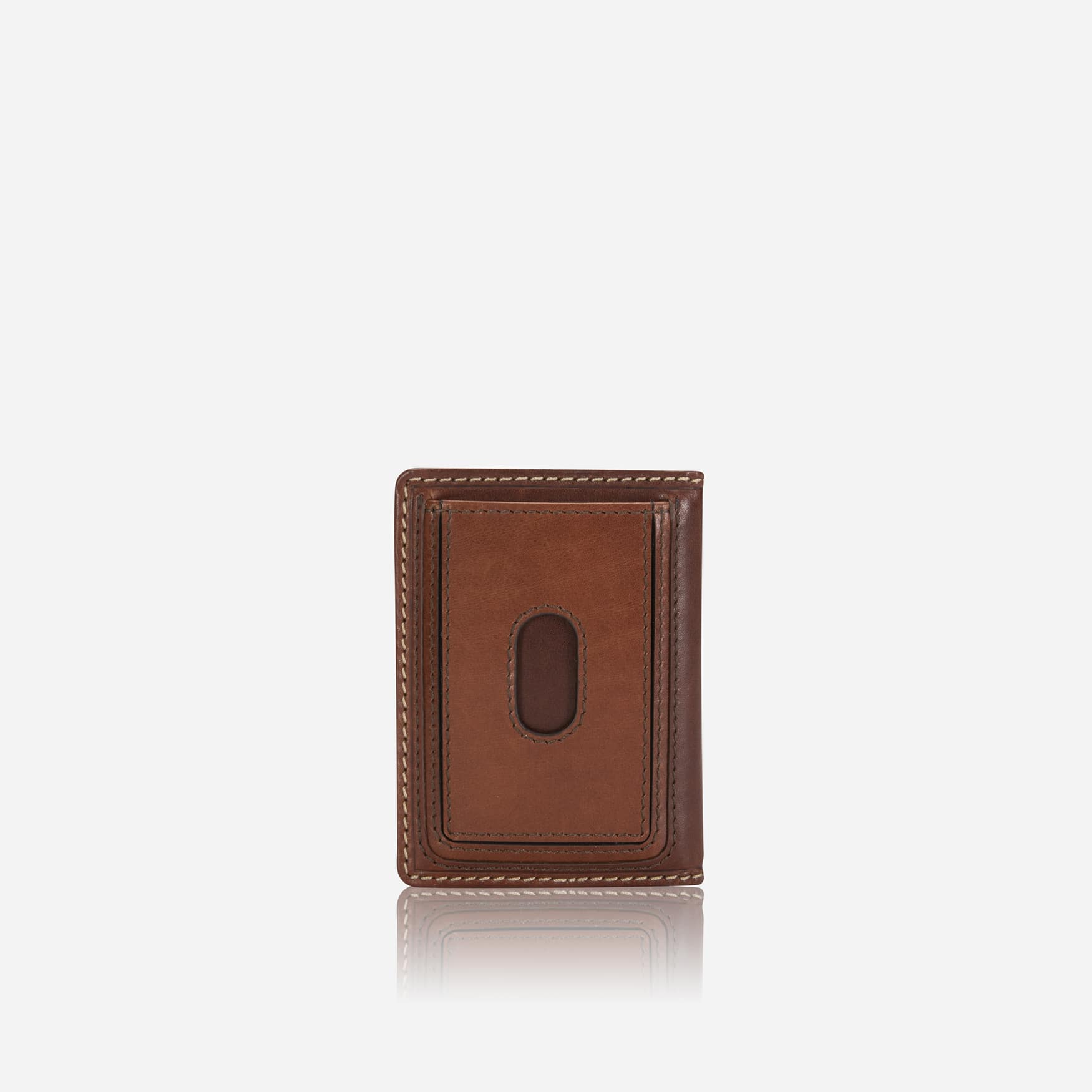 Slim Elasticated Card Holder, Mocha