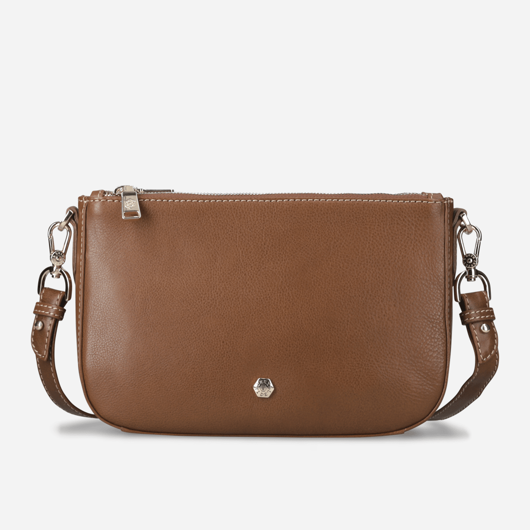 Paris Crossbody 3-Compartment, Tan