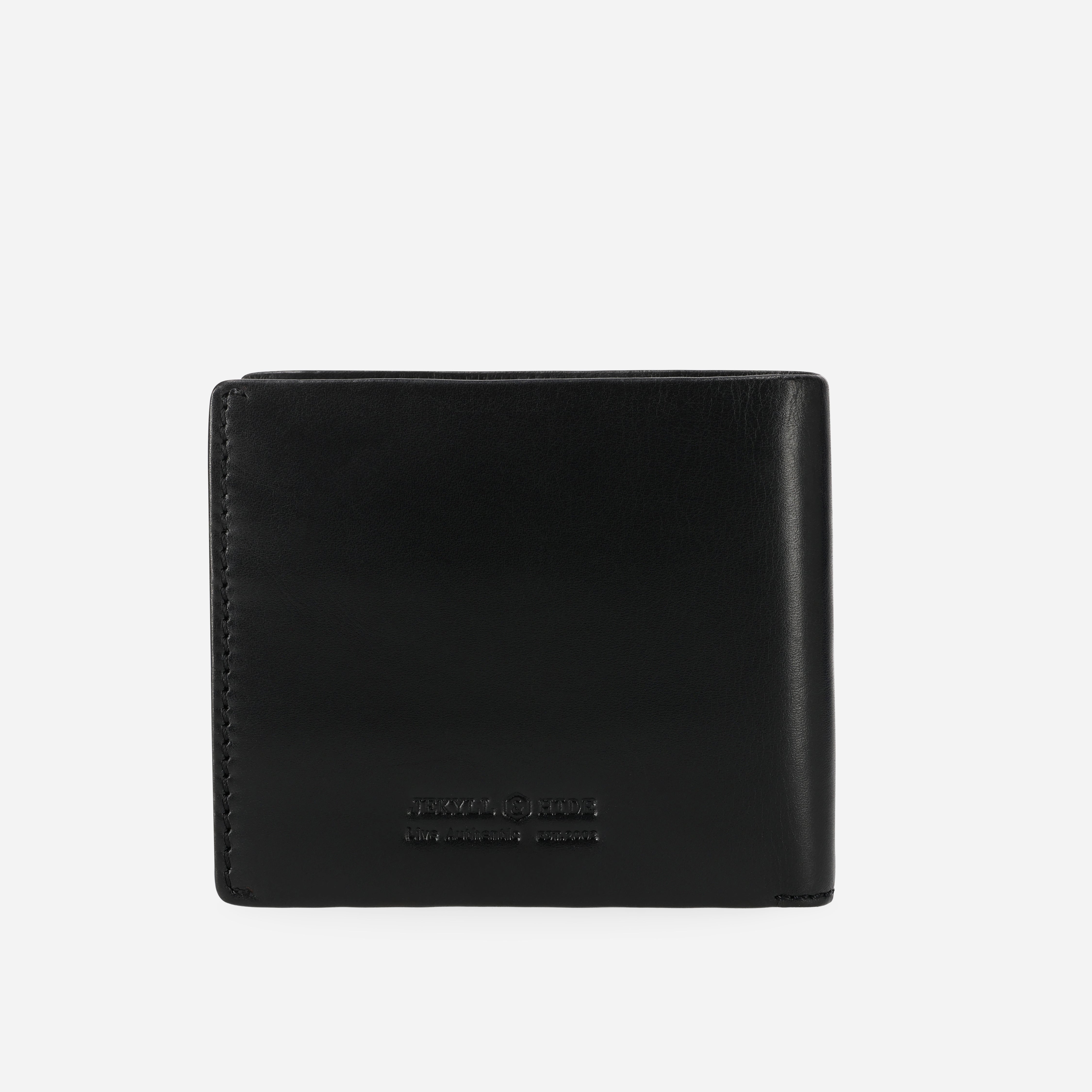 Medium Billfold Wallet With Coin, Black