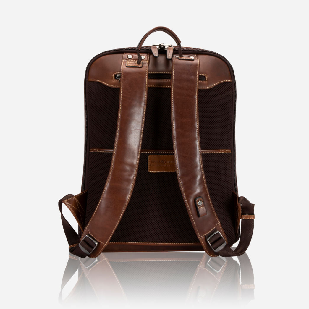 Double Compartment Backpack 41cm, Tobacco