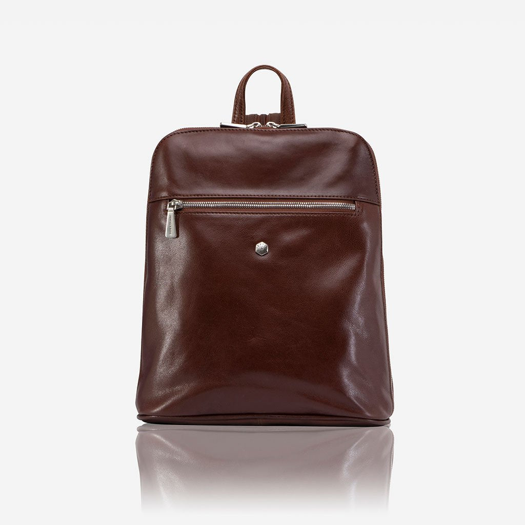 Slim Ladies Backpack, Burgundy Backpack MADRID 3458 Burgundy  - Jekyll and Hide Australia