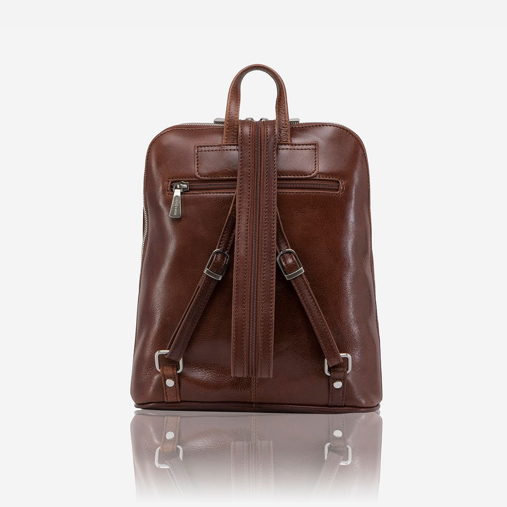 Slim Ladies Backpack, Burgundy Backpack MADRID    - Jekyll and Hide Australia