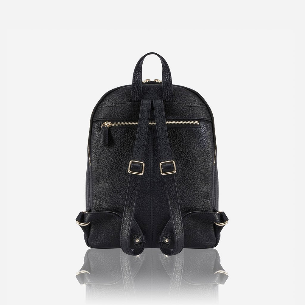 Classic Leather Backpack, Black Backpack Capri    - Jekyll and Hide Australia