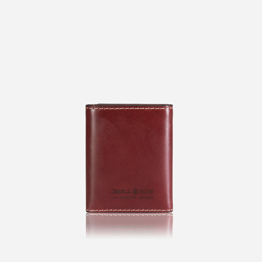Tri Fold Card Holder, Red Card Holder Texas Compact    - Jekyll and Hide Australia