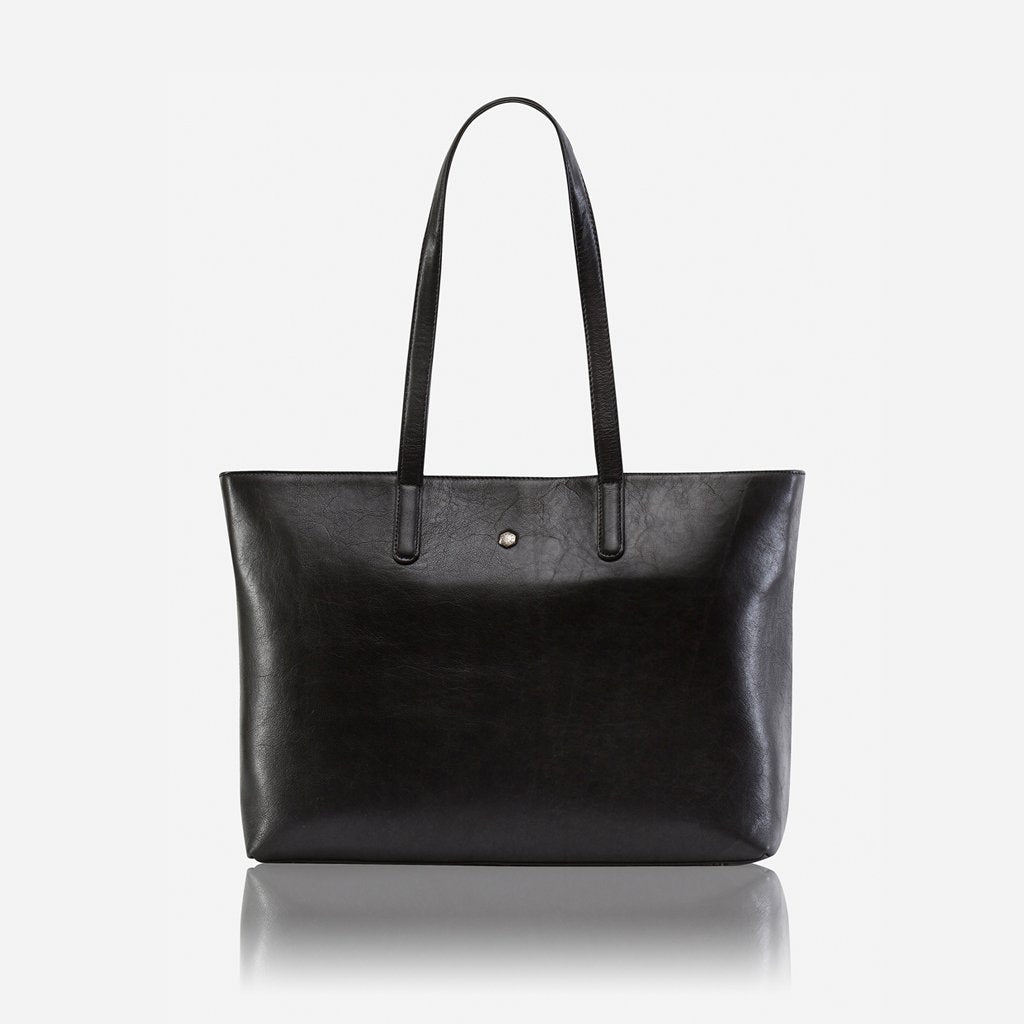 Large Ladies Laptop Shopper,  Black Business Shopper Madrid 6336 Black  - Jekyll and Hide Australia