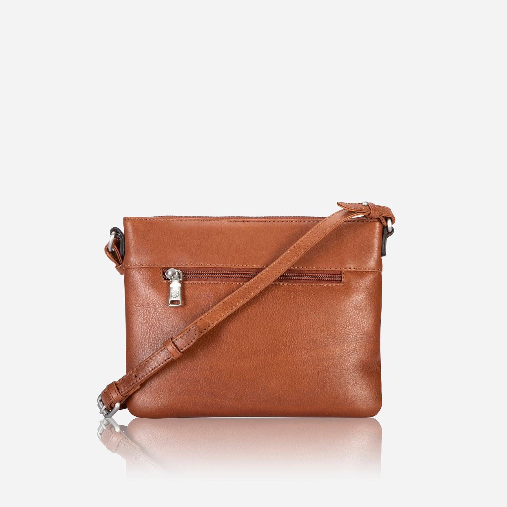 Ladies Crossbody Bag, Tan Cross body organiser Osaka    - Jekyll and Hide Australia