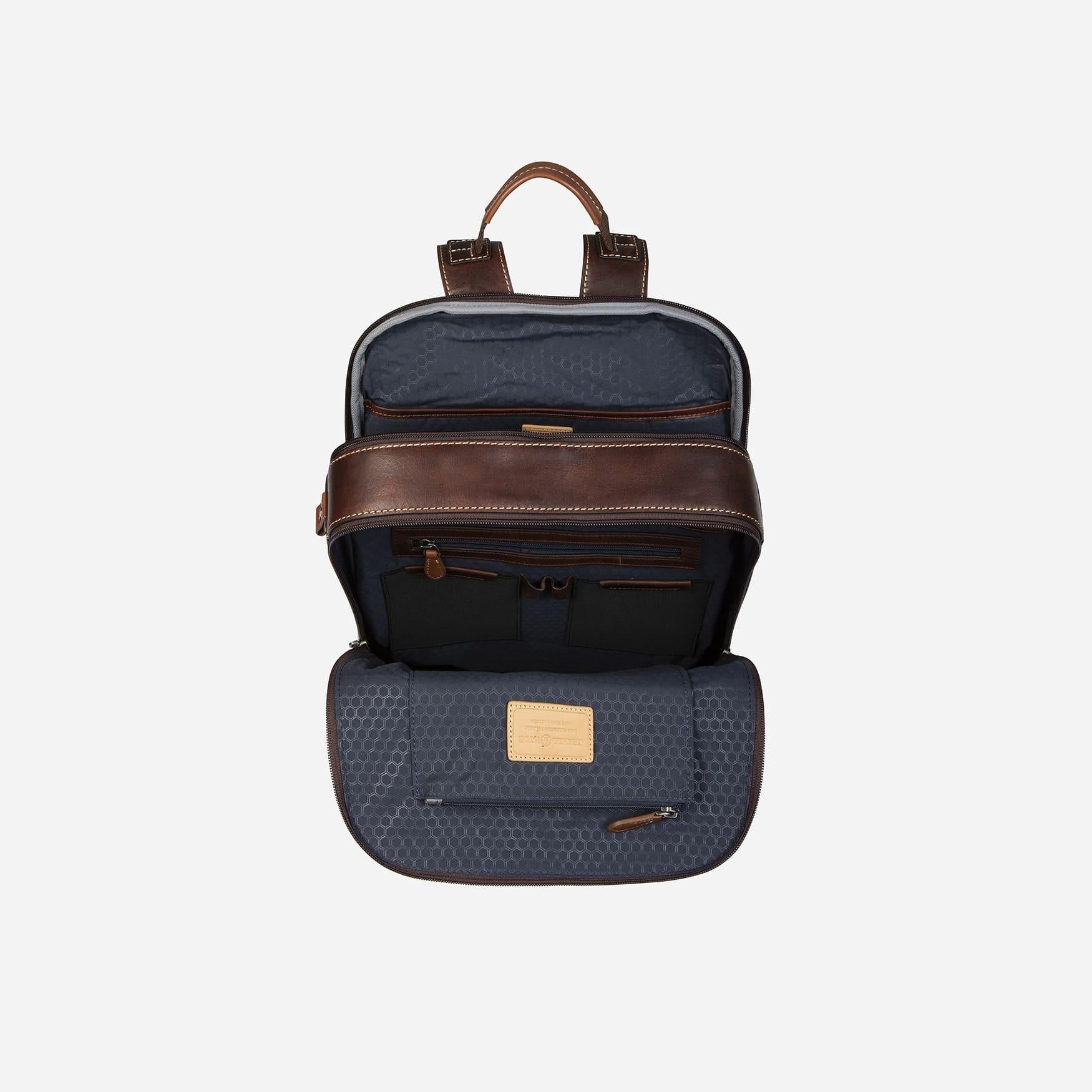 Double Compartment Backpack 41cm, Two Tone Backpacks SOHO    - Jekyll and Hide Australia